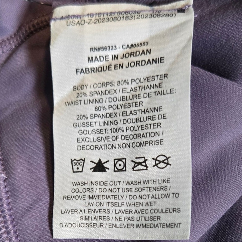 Nike One Dri-FIT Womens High Rise 5 Inch Training‎ Shorts Purple Size 1X - Picture 5 of 7